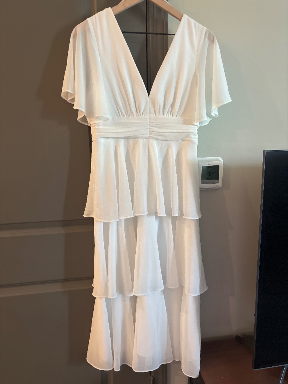 White Tiered Dress